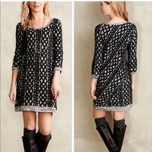 Anthropologie Moth Textured Sweater Dress